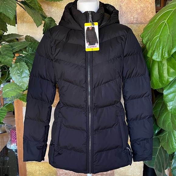 NEW 32 Degrees Women's Winter Hooded Puffer Water Resistant Jacket, Size S - Picture 2 of 15